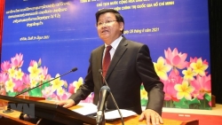 Tổng Bí thư, Chủ tịch nước Lào thăm, nói chuyện tại Học viện Chính trị Quốc gia Hồ Chí Minh