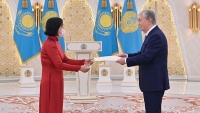 Đại sứ Phạm Thái Như Mai trình Thư ủy nhiệm lên Tổng thống Kazakhstan