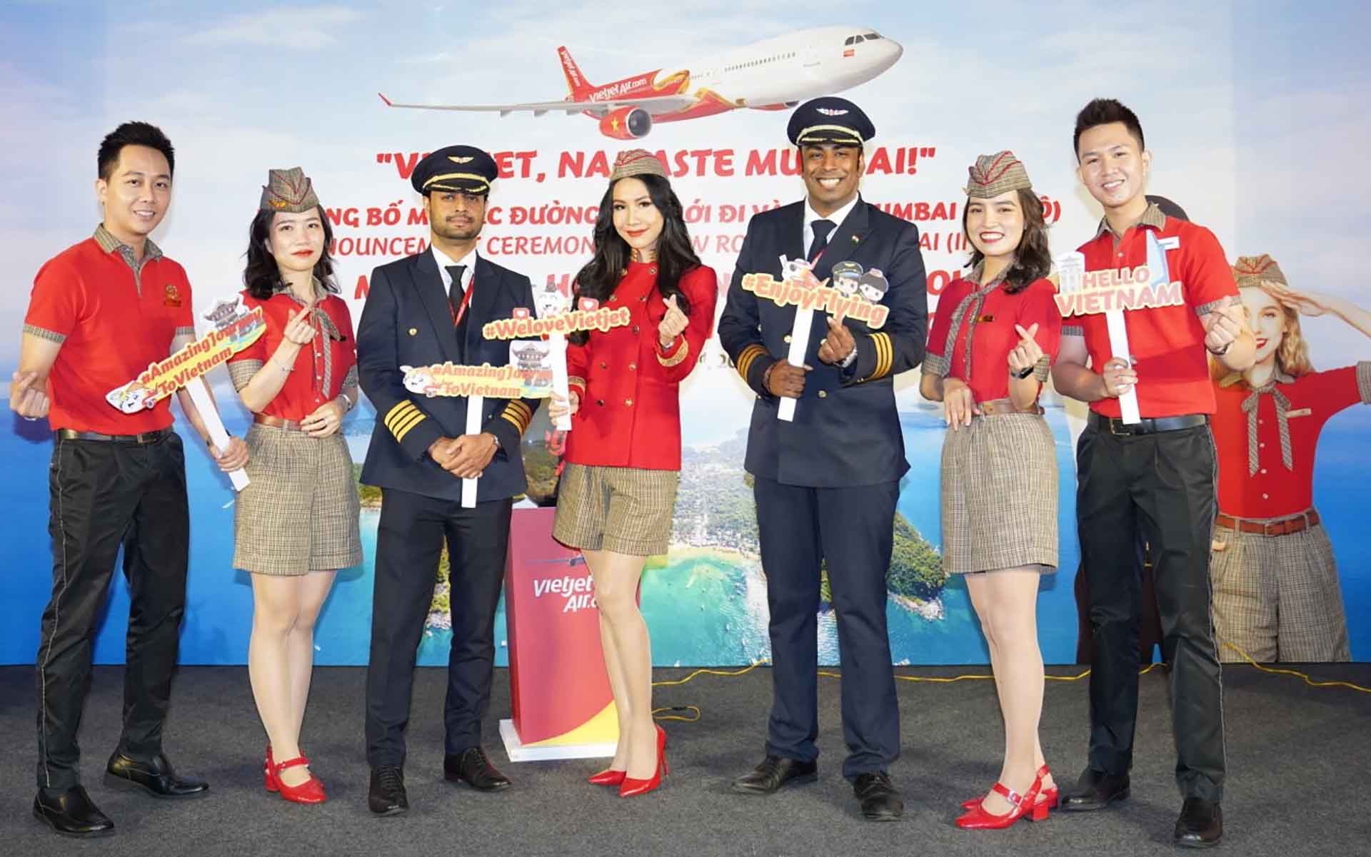 Vietjet chính thức khai trương thêm 4 đường bay kết nối các điểm đến hàng đầu của hai nước Việt Nam và Ấn Độ, bao gồm TP. Hồ Chí Minh, Hà Nội-Mumbai và Phú Quốc-New Delhi, Mumbai.