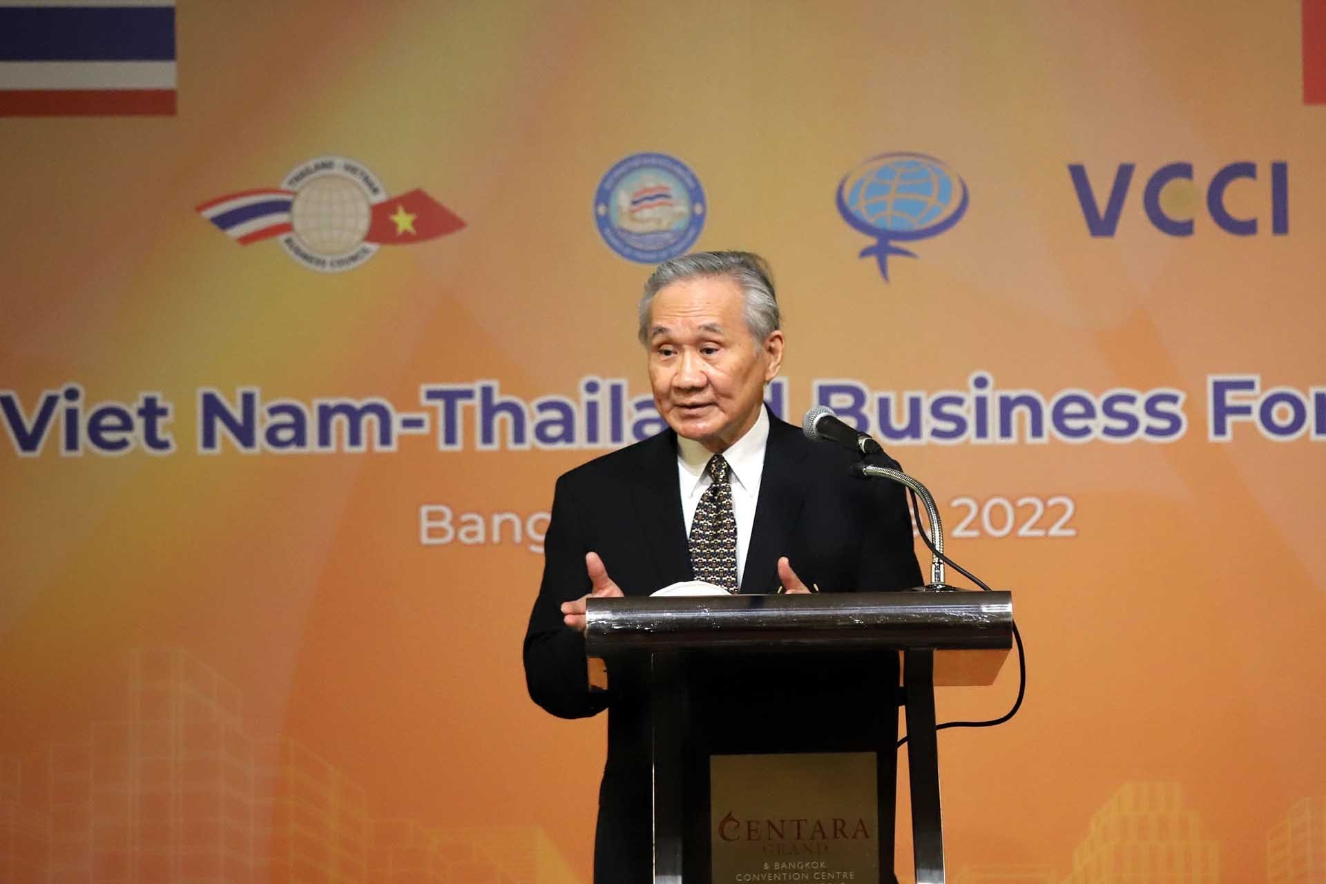 Phó Thủ tướng kiêm Bộ trưởng Ngoại giao Thái Lan Don Pramudwinai phát biểu tại Diễn đàn. (Nguồn: TTXVN)