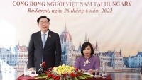 Chủ tịch Quốc hội thăm Đại sứ quán và gặp mặt cộng đồng người Việt Nam tại Hungary
