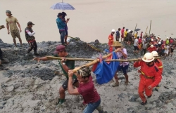 Điện thăm hỏi về vụ sạt lở mỏ khai thác ngọc gây thương vong lớn tại bang Kachin, Myanmar