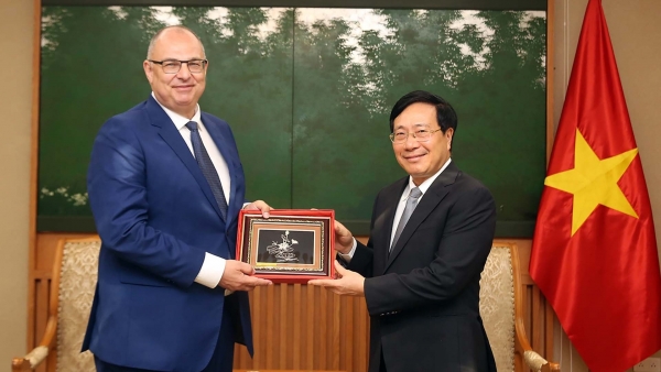 Deputy PM Pham Binh Minh hosts outgoing Danish Ambassador