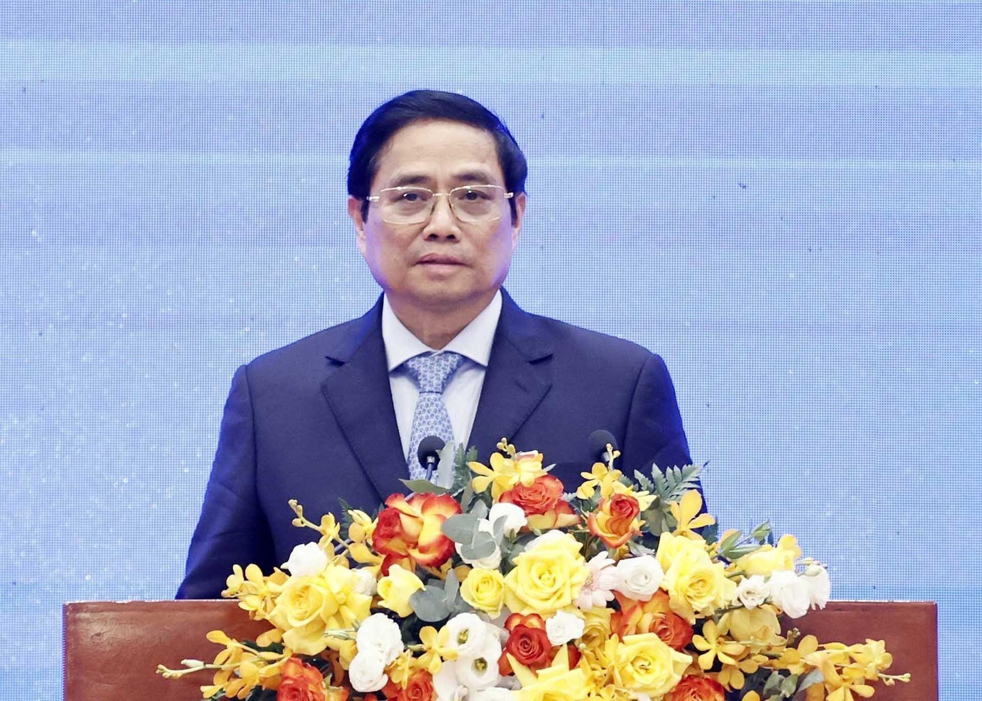 Thủ tướng Chính phủ Phạm Minh Chính phát biểu. (Nguồn: TTXVN)