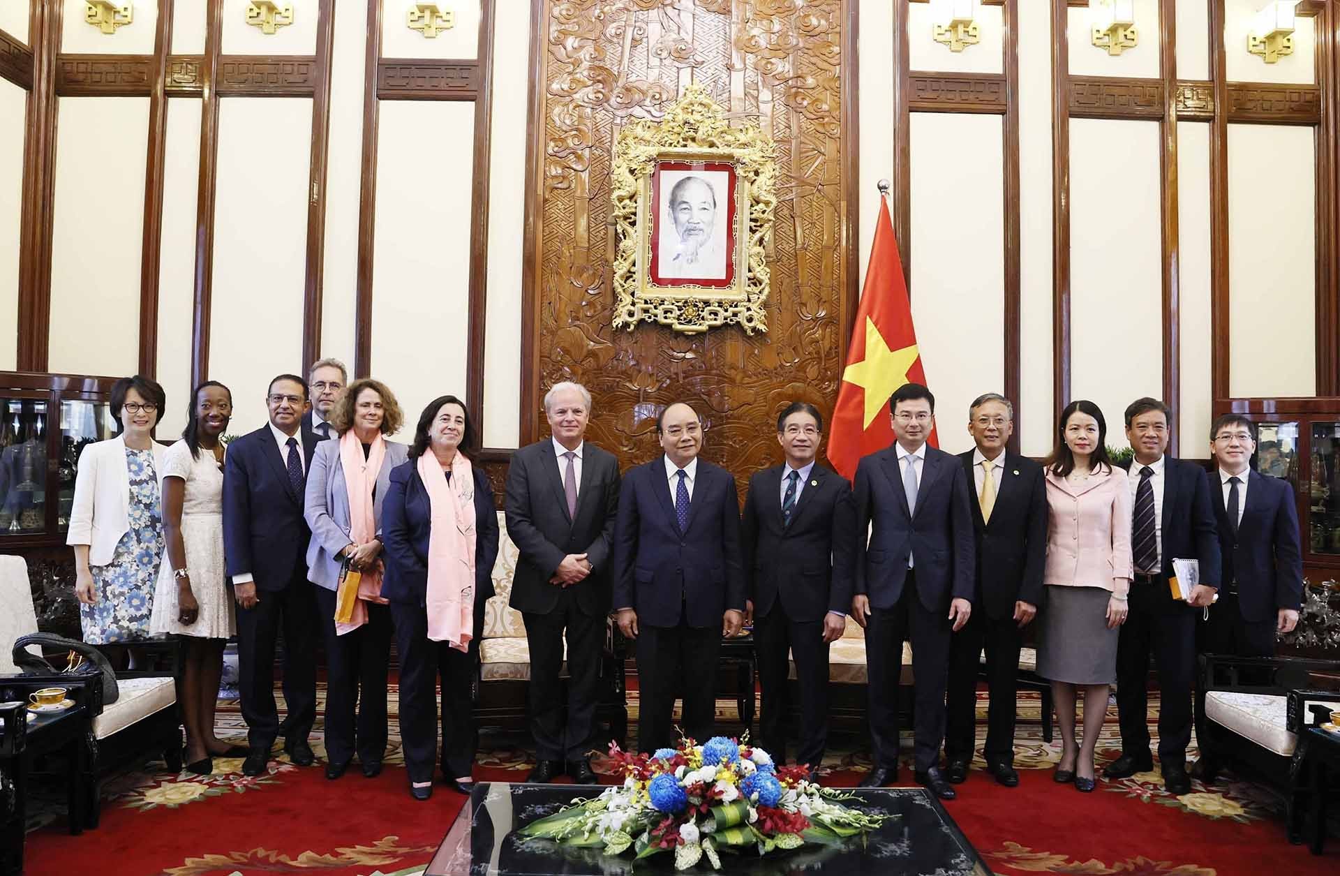 Chủ tịch nước Nguyễn Xuân Phúc tiếp Tổng giám đốc Điều hành Ngân hàng Thế giới