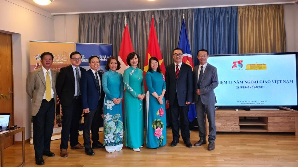 Đại sứ quán Việt Nam tại Thụy Sỹ kỷ niệm 75 năm thành lập ngành Ngoại giao