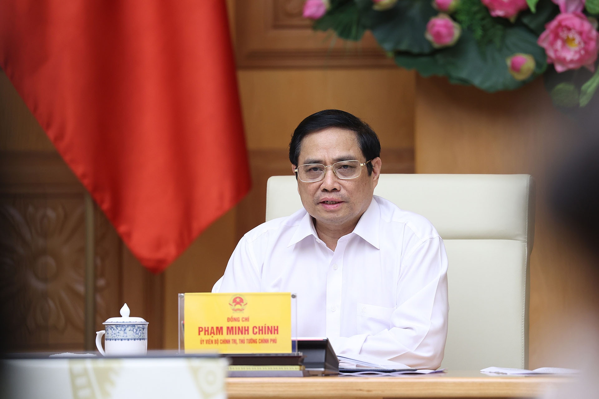 Thủ tướng Phạm Minh Chính kết luận cuộc họp. (Nguồn: TTXVN)