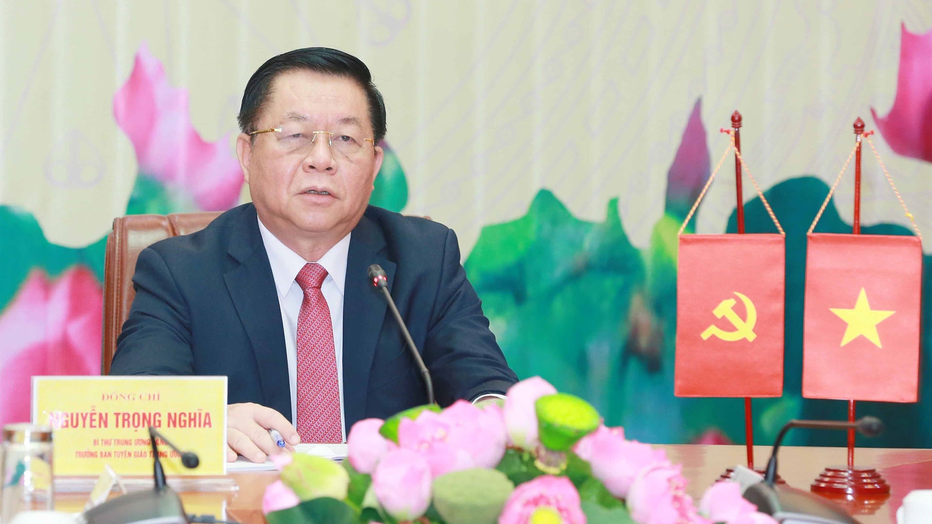 Đồng chí Nguyễn Trọng Nghĩa, Bí thư Trung ương Đảng, Trưởng ban Tuyên giáo Trung ương. (Nguồn: TTXVN)