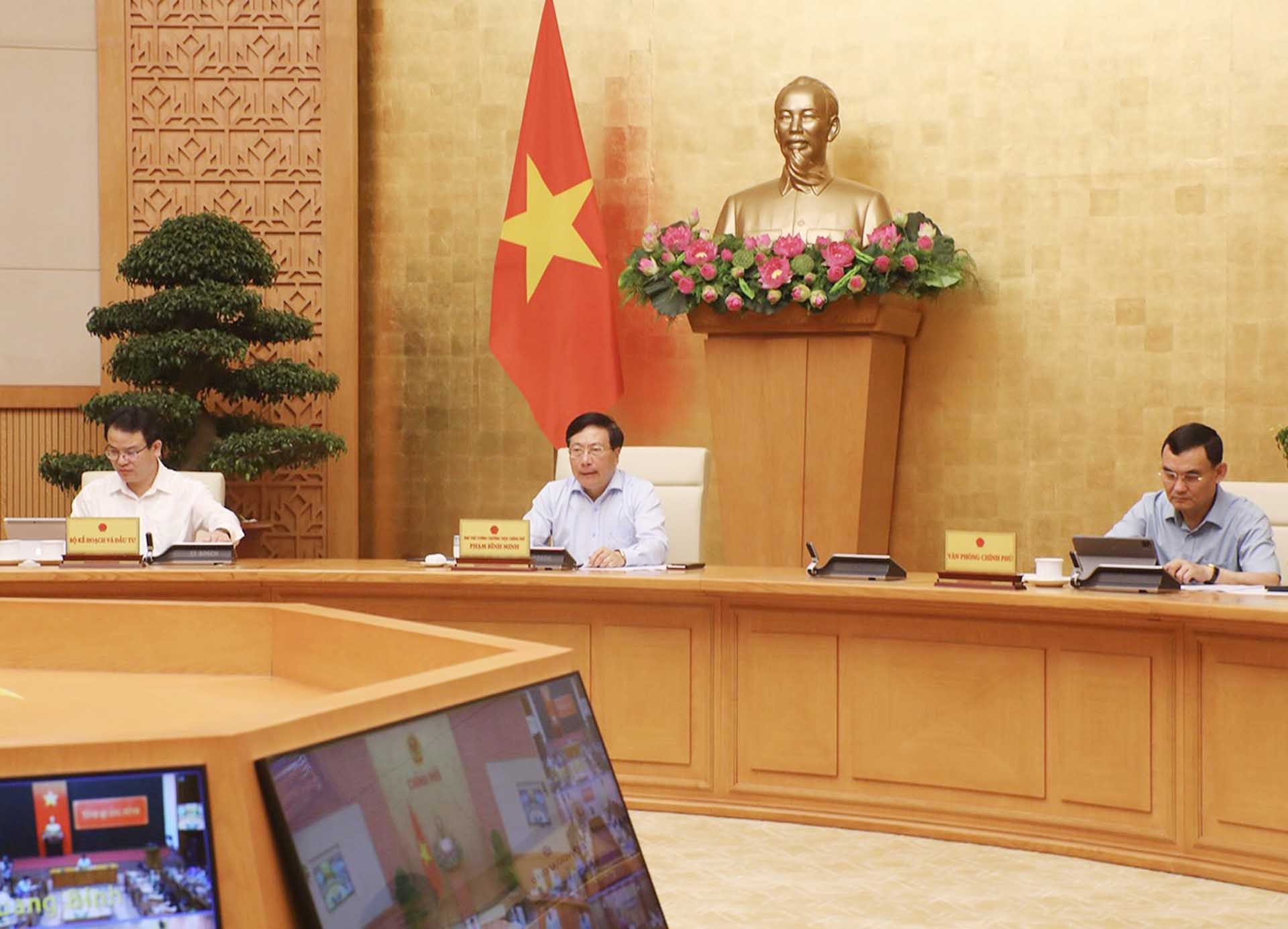 Phó Thủ tướng Thường trực Phạm Bình Minh chủ trì cuộc họp. (Nguồn: TTXVN)