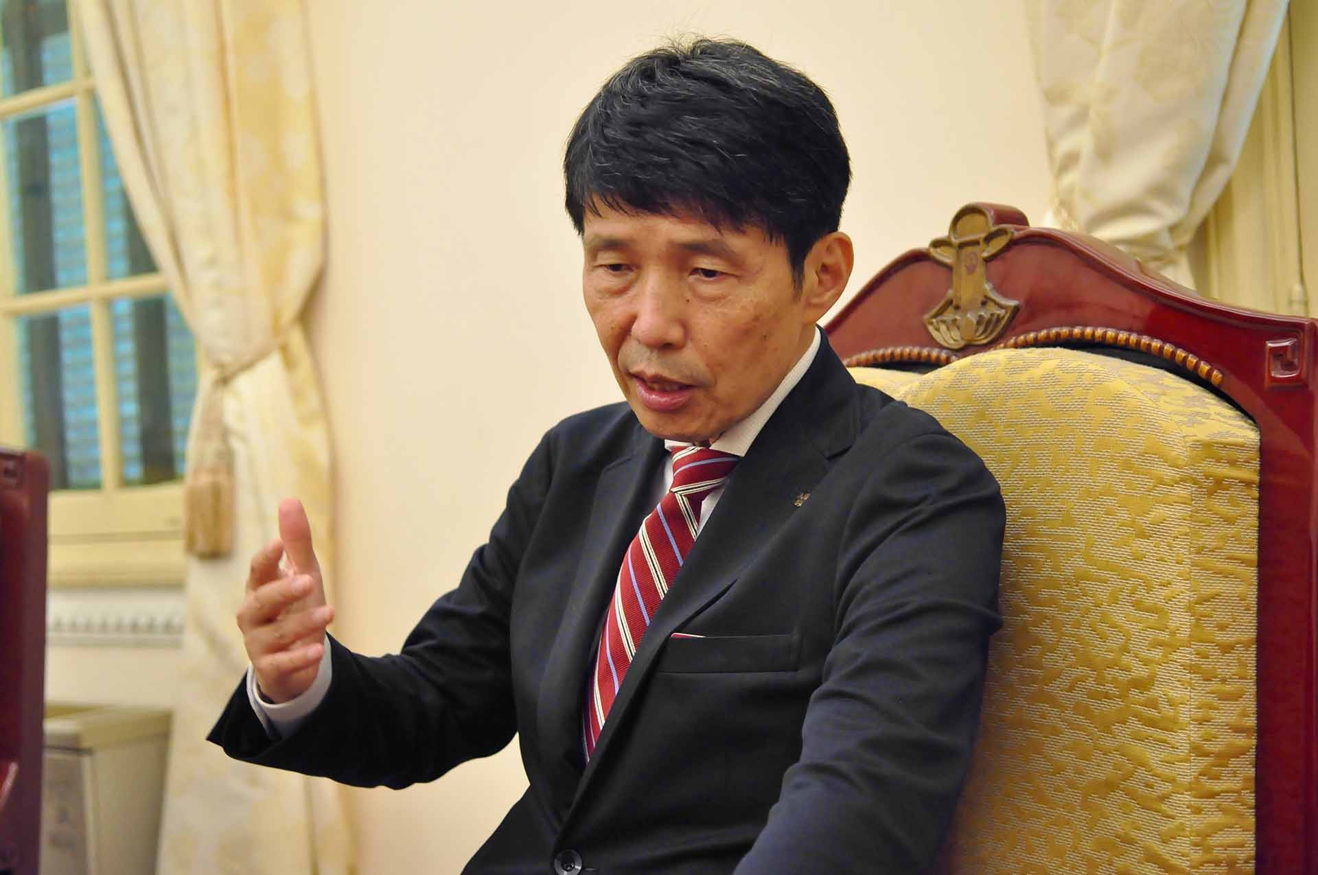 Thống đốc tỉnh Gunma Yamamoto Ichita. (Ảnh: Duy Quang)