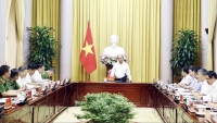 Chủ tịch nước Nguyễn Xuân Phúc làm việc với Thường trực Hội đồng tư vấn đặc xá