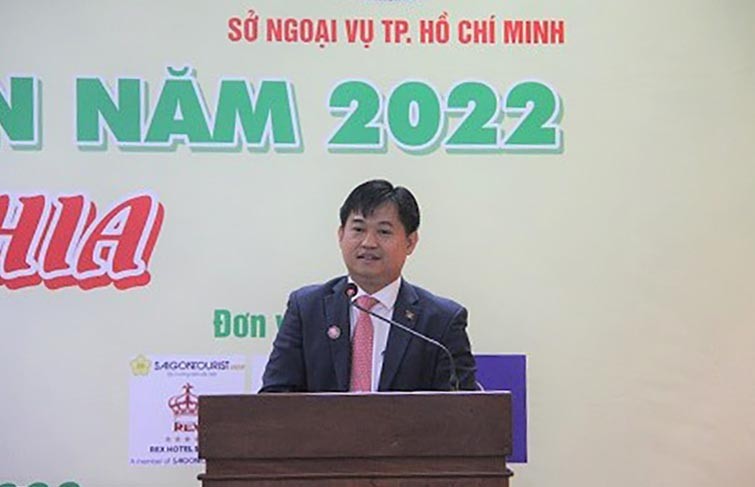 Ông Sok Dareth, Tổng Lãnh sự Campuchia phát biểu tại chương trình.