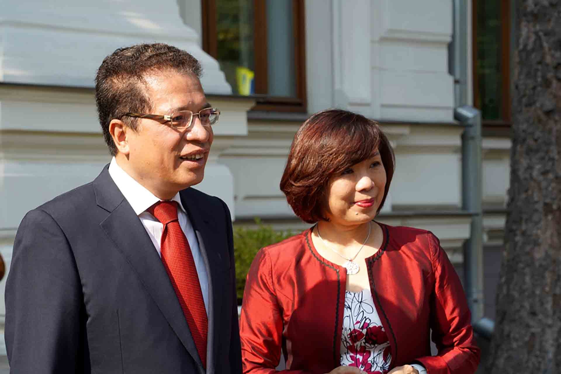 Đại sứ Đặng Minh Khôi và phu nhân tại sự kiện. (Nguồn: nhandan.vn)