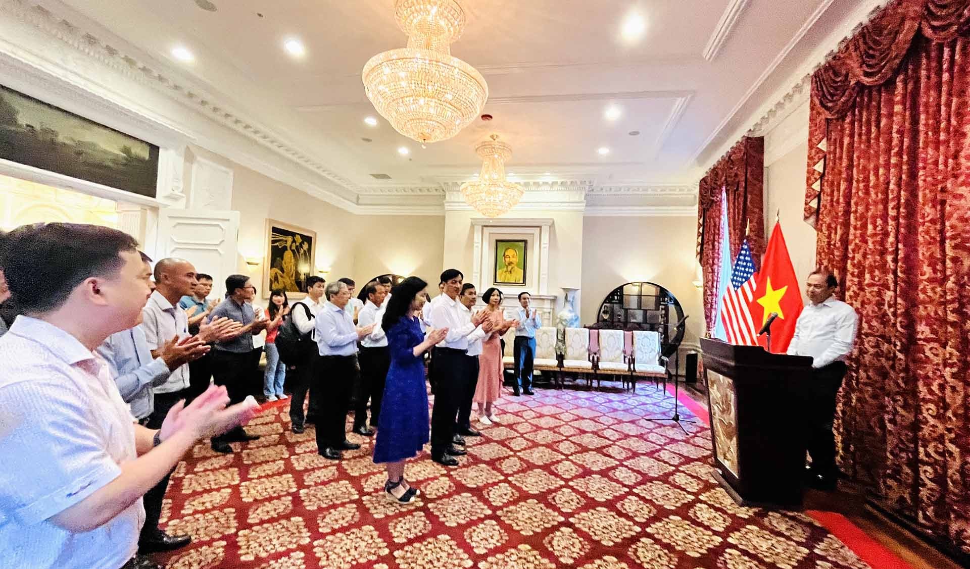 Đại sứ Nguyễn Quốc Dũng phát biểu tại sự kiện.