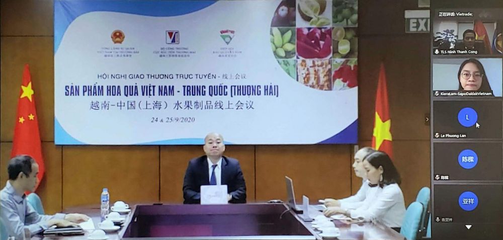 Hội nghị giao thương trực tuyến sản phẩm hoa quả Việt Nam-Trung Quốc