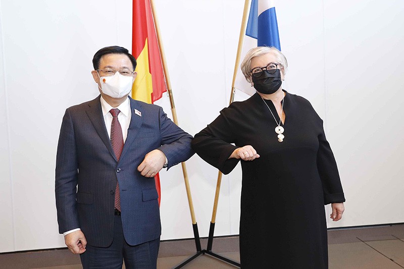 Top Vietnamese, Finnish legislators hold talks