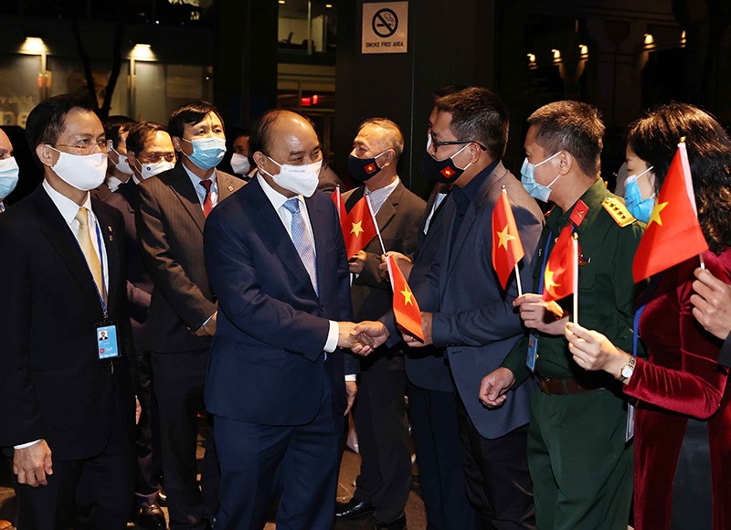 President Nguyen Xuan Phuc arrives in New York for attendance at UNGA’s 76th session