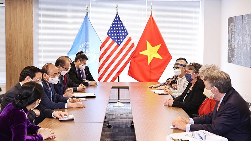 Chủ tịch nước Nguyễn Xuân Phúc tiếp đại diện bạn bè Hoa Kỳ