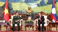 Lãnh đạo Đảng, Nhà nước Lào tiếp Bộ trưởng Bộ Quốc phòng Việt Nam