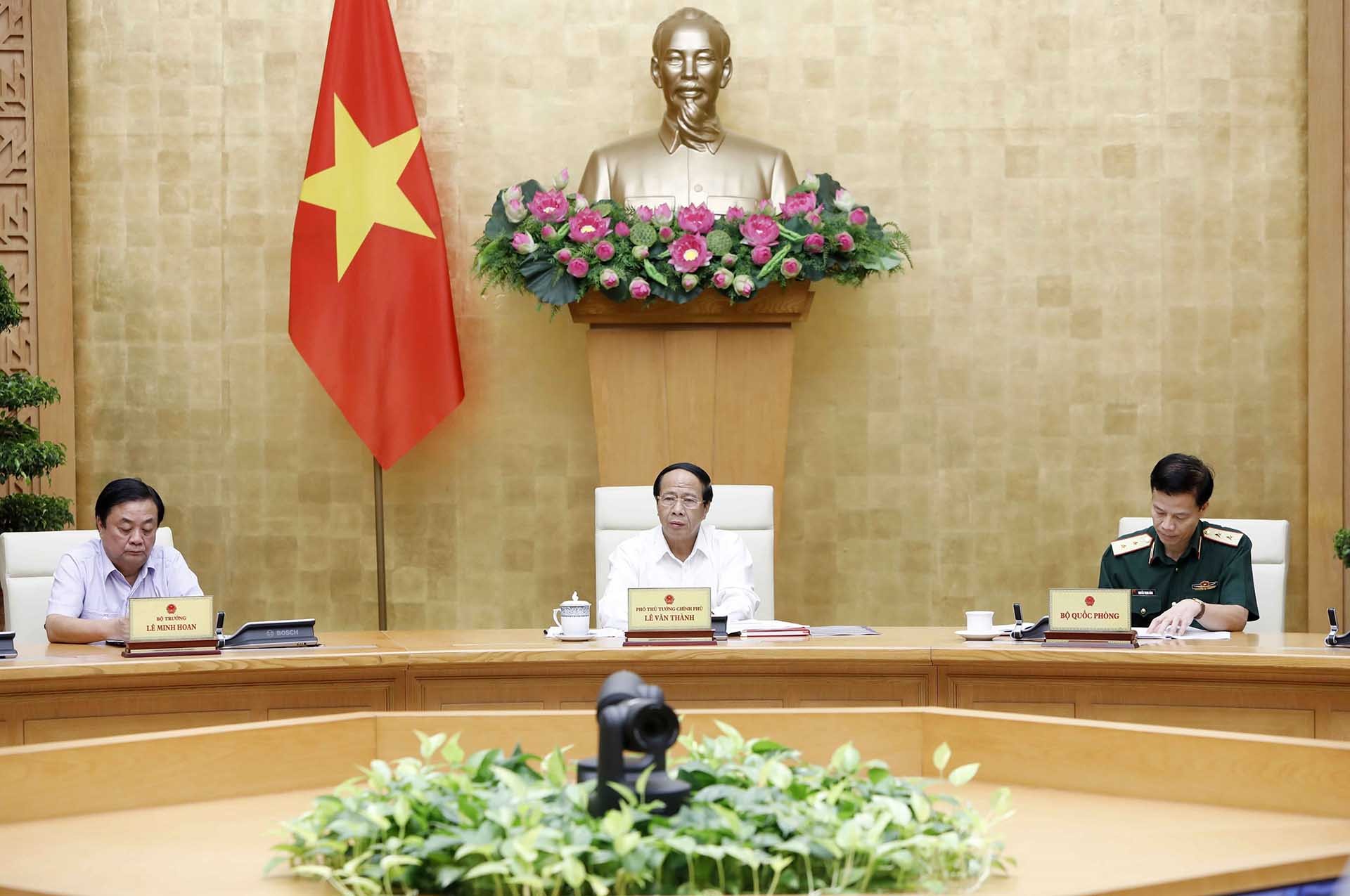 Phó Thủ tướng Chính phủ Lê Văn Thành phát biểu. (Nguồn: TTXVN)