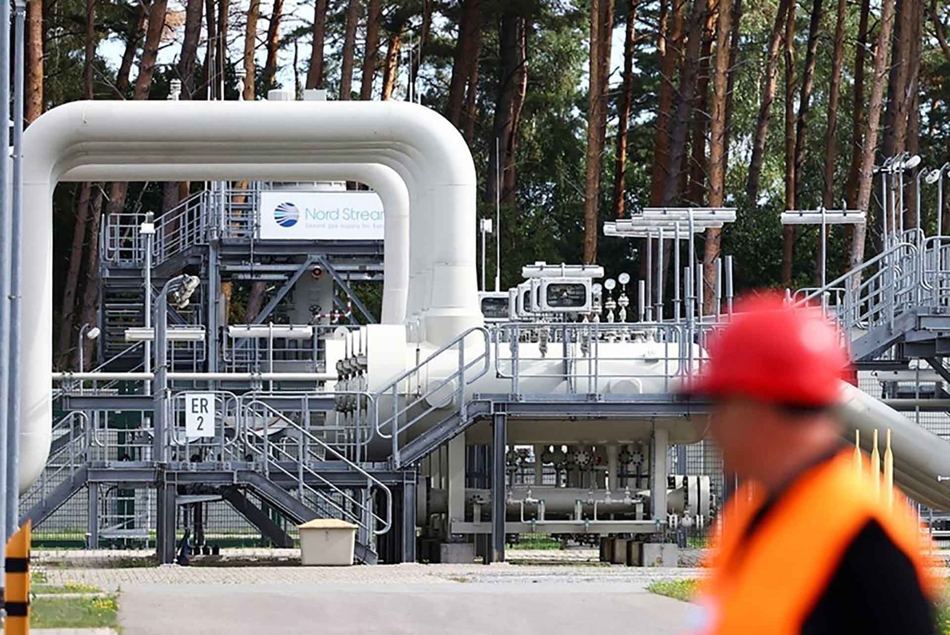 Một phần đường ống Nord Stream 1 tại Lubmin, Đức. (Nguồn: Reuters)