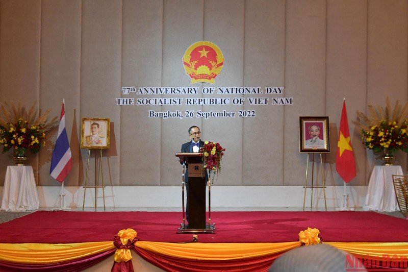 Đại sứ Phan Chí Thành phát biểu tại buổi lễ. (Nguồn: nhandan.vn)