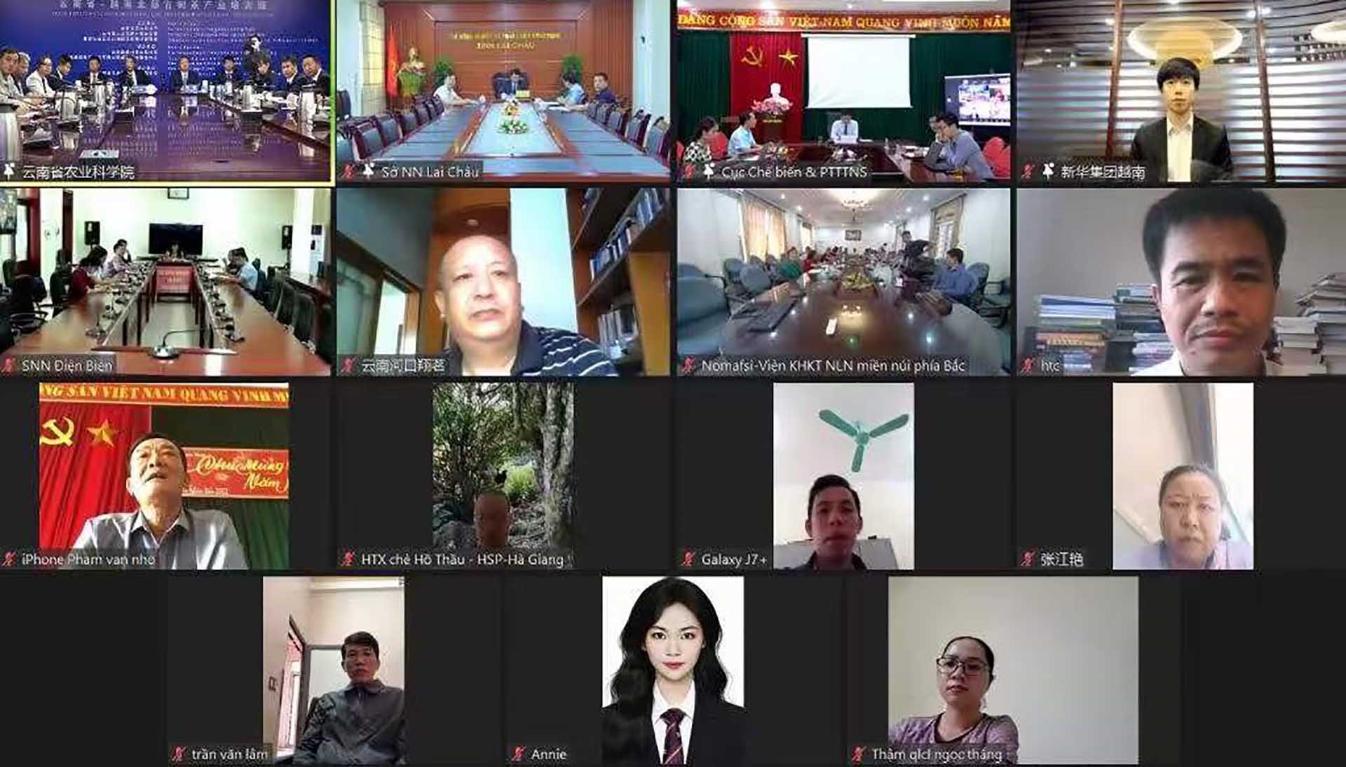 400 học viên hai nước Việt Nam-Trung Quốc tham dự Khóa tập huấn về ngành công nghiệp trà cổ thụ tỉnh Vân Nam (Trung Quốc) và các tỉnh miền Bắc (Việt Nam).