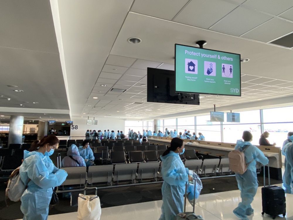 Chuyến bay đưa hơn 340 công dân Việt Nam từ Australia về nước, hạ cánh tại Cần Thơ