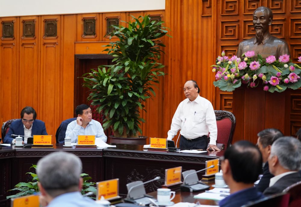 Thủ tướng chủ trì cuộc họp chuẩn bị Kỳ họp lần thứ 43 Uỷ ban liên Chính phủ Việt Nam-Lào Ảnh VGP/Quang Hiếu