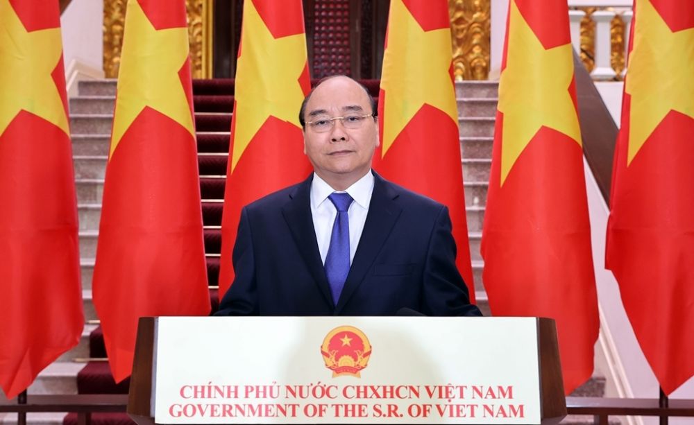 Thủ tướng Nguyễn Xuân Phúc phát biểu chúc mừng Hội chợ Trung Quốc-ASEAN lần thứ 17
