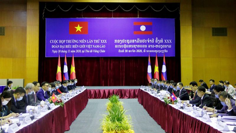 Đoàn đại biểu biên giới Việt Nam-Lào tổ chức họp thường niên lần thứ 30