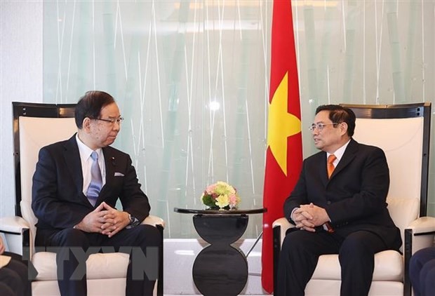 PM Pham Minh Chinh meets with leaders of Japanese Communist Party and Parliament