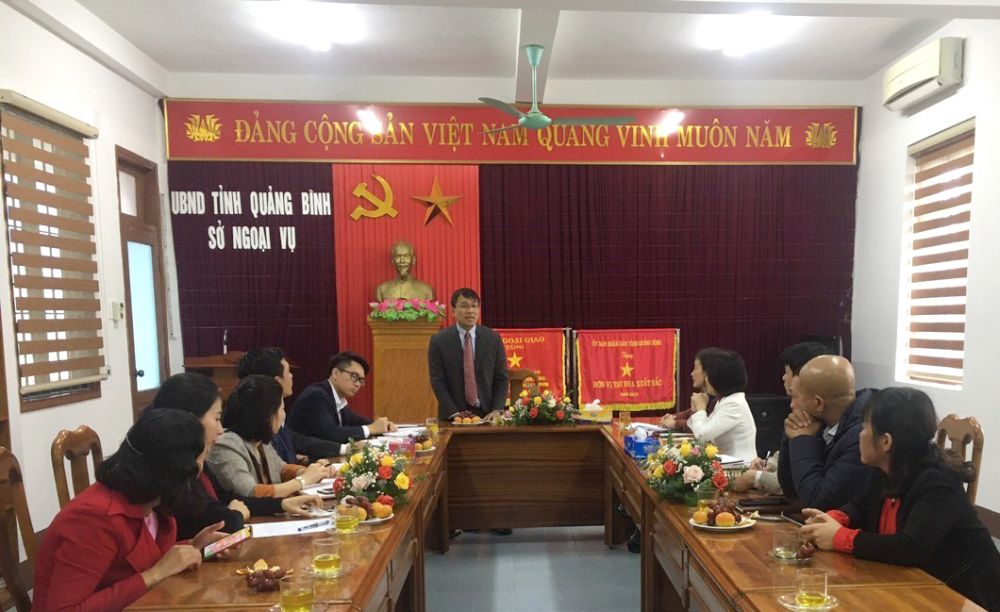 Thứ trưởng Nguyễn Minh Vũ làm việc với Sở Ngoại vụ tỉnh Quảng Bình