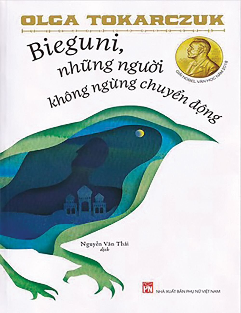 Bìa tiểu thuyết Bieguni, những người không ngừng chuyển động. (Ảnh: An Bình)