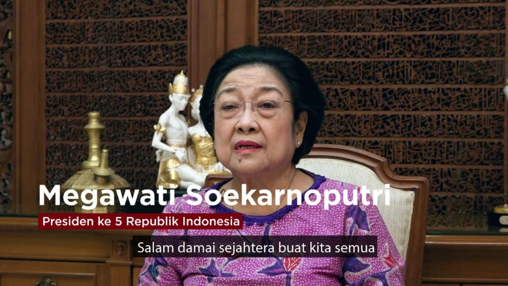 Bà Megawati, Tổng thống thứ 5 của Cộng hòa Indonesia, hiện là Chủ tịch Đảng Dân chủ Đấu tranh Indonesia (PDI-P) cầm quyền
