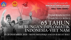 Khai trương triển lãm ảnh kỷ niệm 65 năm quan hệ ngoại giao Việt Nam-Indonesia tại Bali