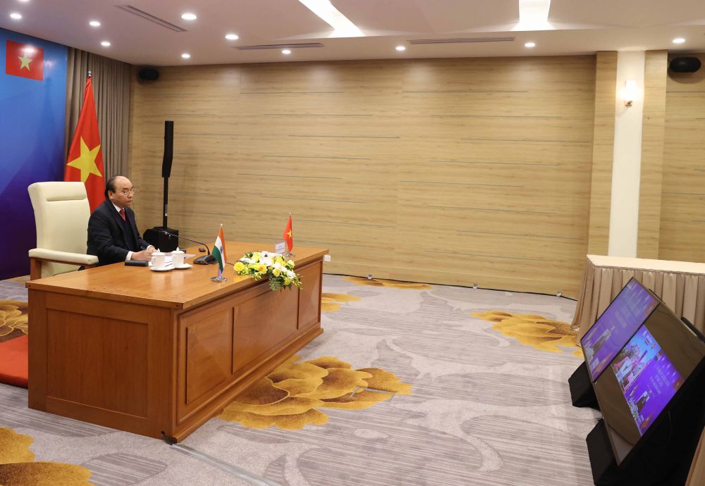 Thủ tướng Chính phủ Nguyễn Xuân Phúc và Thủ tướng Cộng hoà Ấn Độ Narendra Modi đã đồng chủ trì Hội đàm cấp cao trực tuyến Việt Nam-Ấn Độ. 