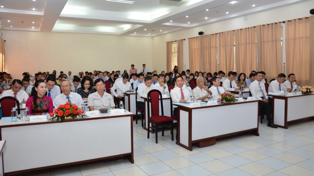 Các đại biểu tham dự Hội nghị tổng kết công tác năm 2020 và triển khai nhiệm vụ năm 2021 của Sở Ngoại vụ TP Hồ Chí Minh. (Ảnh: Thanh Tùng