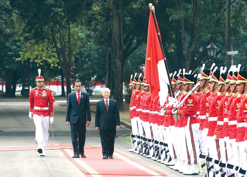 Tổng Bí thư Nguyễn Phú Trọng thăm chính thức Indonesia vào tháng 8/2017.
