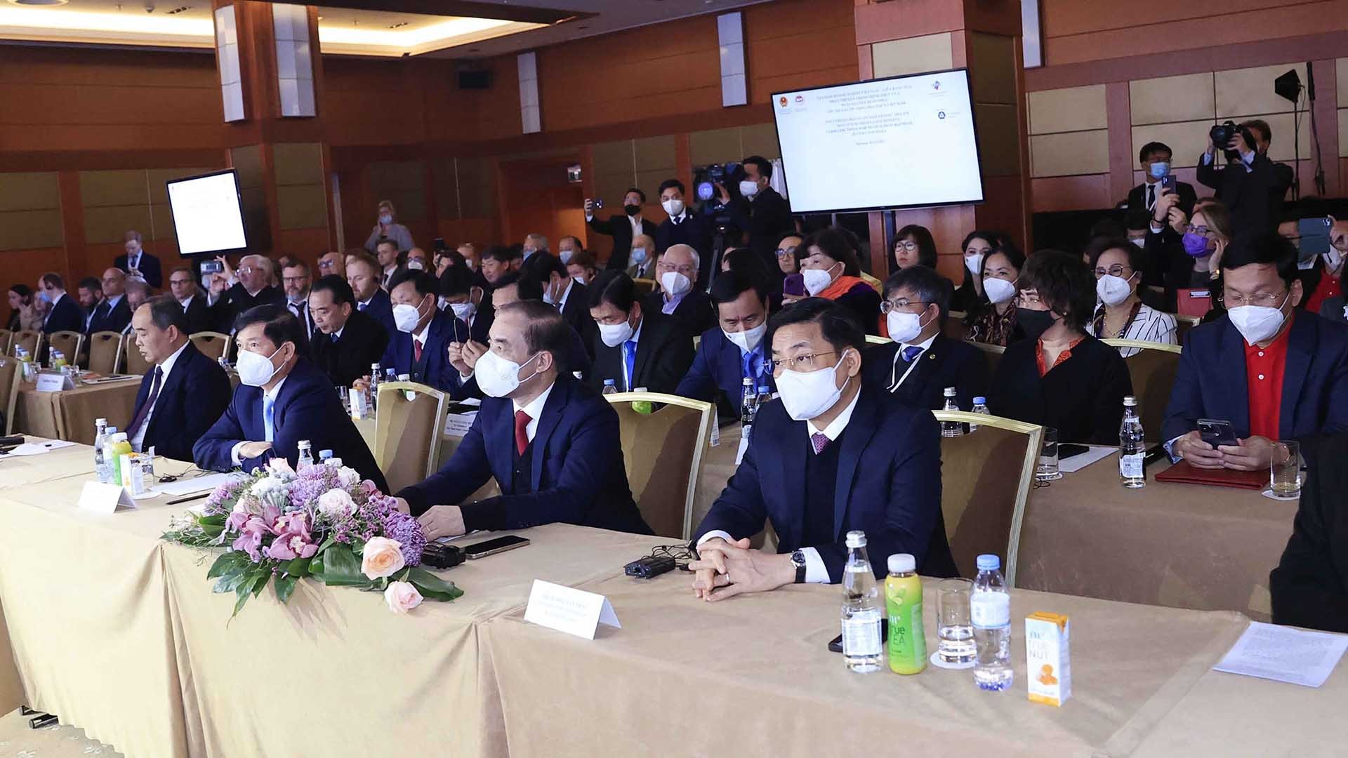 Các đại biểu tham dự Diễn đàn doanh nghiệp Việt-Nga. (Nguồn: TTXVN)