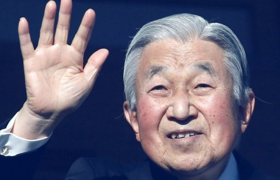 Nhật hoàng Akihito chúc mừng năm mới toàn dân