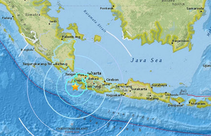 Indonesia: Thủ đô Jakarta rung chuyển vì động đất