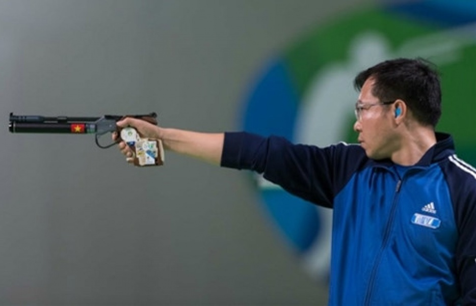 Hoàng Xuân Vinh dừng bước tại vòng loại 50m súng ngắn nam giải VĐTG