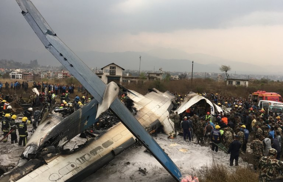 Tai nạn máy bay tại Nepal: Ít nhất 50 người thiệt mạng