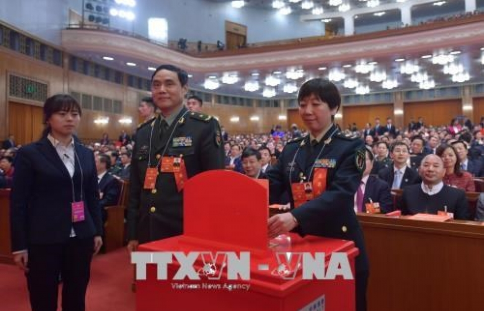 Bế mạc Kỳ họp thứ nhất Hội nghị Chính Hiệp toàn quốc Trung Quốc Khóa XIII