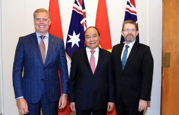 Thủ tướng Nguyễn Xuân Phúc hội kiến lãnh đạo Quốc hội Australia