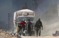 syria hang nghin phien quan va dan thuong roi khoi dong ghouta