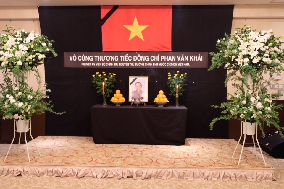 Tổ chức trọng thể Lễ viếng nguyên Thủ tướng Phan Văn Khải ở nước ngoài