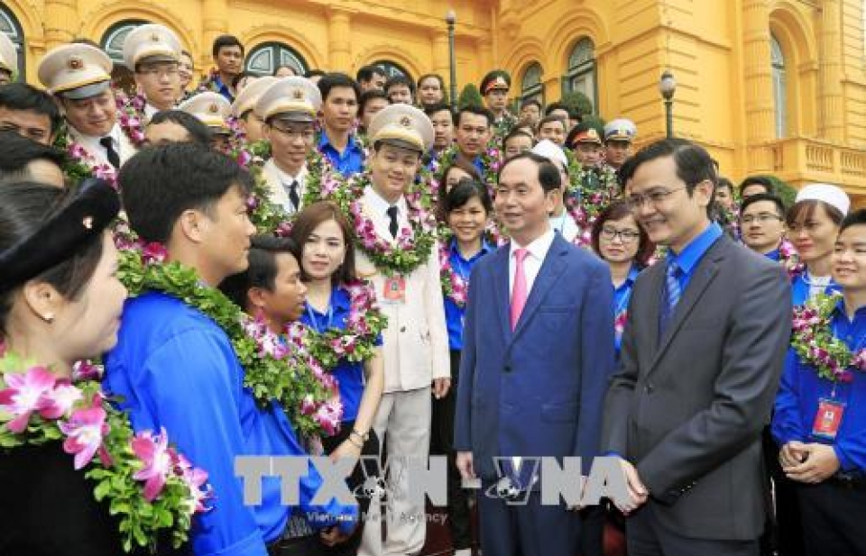 Chủ tịch nước Trần Đại Quang: Tuổi trẻ phải luôn là lực lượng xung kích