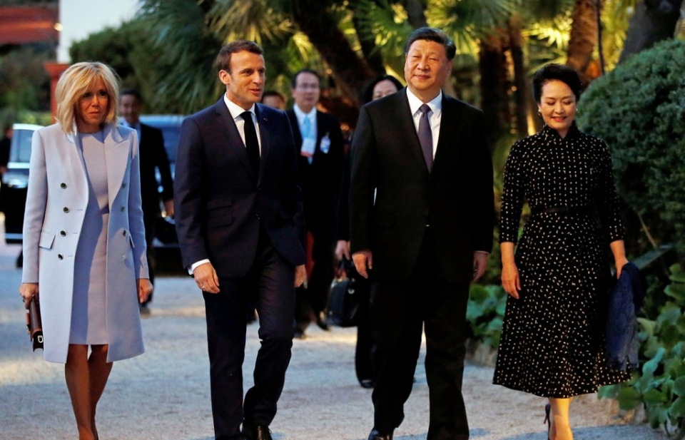 Chủ tịch Trung Quốc hội đàm với Tổng thống Pháp